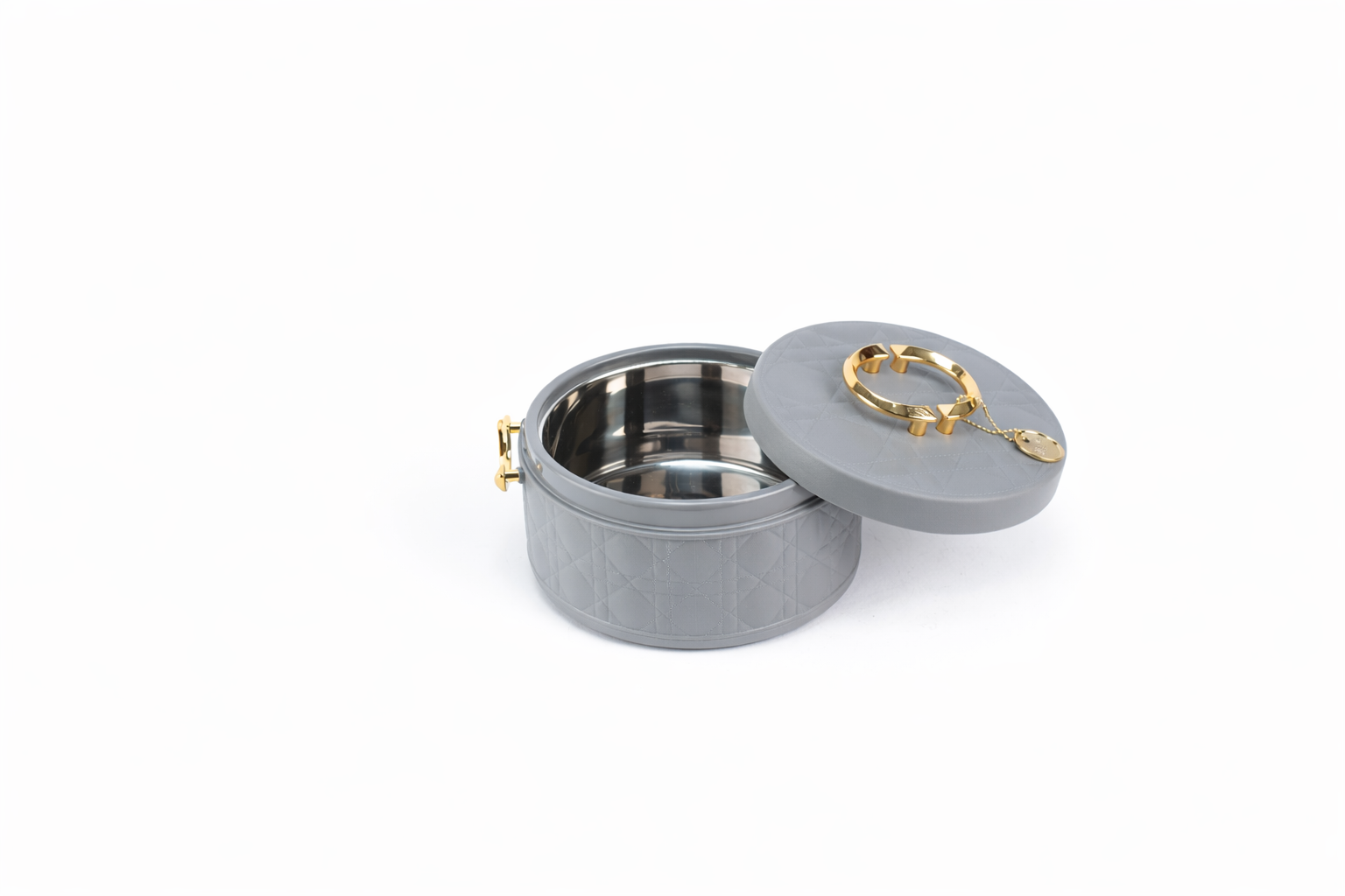 Luxury Insulated Food Warmer Casserole with a Quilted Pattern - Image 4