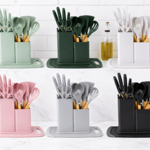 Modern Minimalist Kitchenware Set with Stand