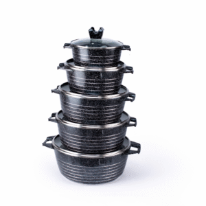 MGC 10pcs Stackable Non-Stick Granite Finish Cookware Set (5set)