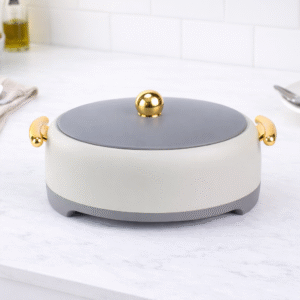 Forever Gold 3-Piece Oval Plastic Hot Pot food warmer set