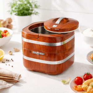 Portable Square Shape 2 & 3 Layer Insulated Food Storage Box with Stainless Steel