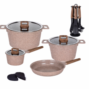 MGC Non-stick Kitchen Granite Aluminum Cookware (4set)