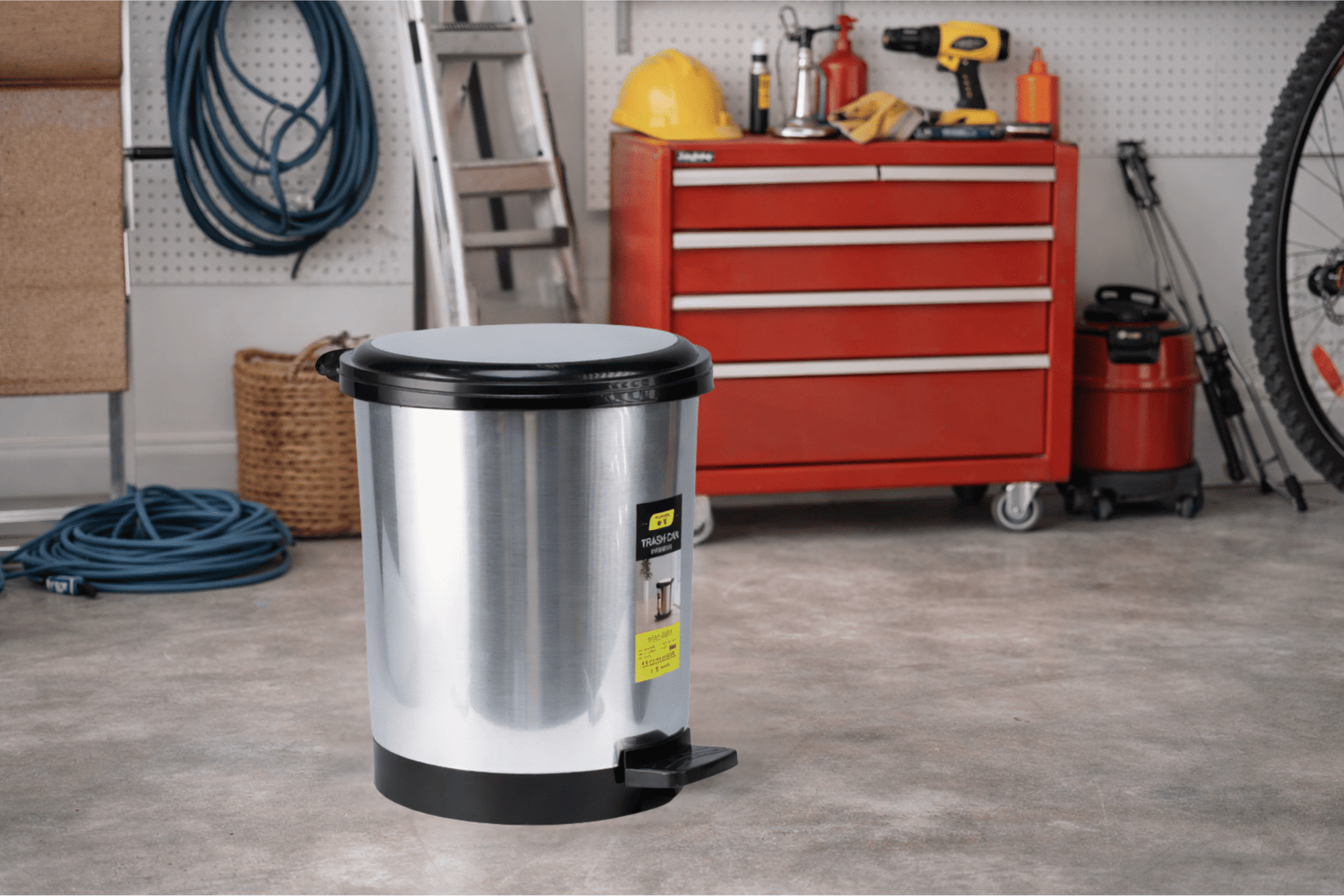 Pedal Bin Belle 12L Matt Steel - Image 2