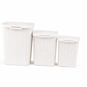 Elegance Rattan-Look Stackable Waste Bin