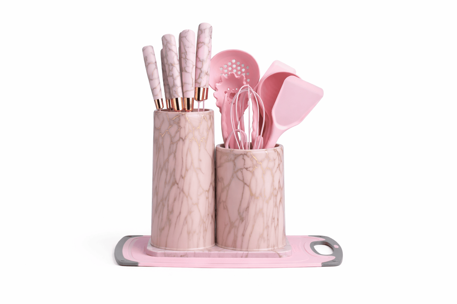 Modern Marble Finish Kitchenware Set - Image 2