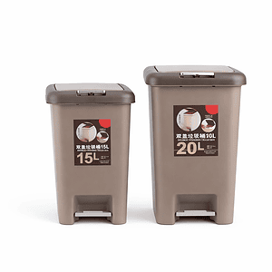 Generic Doubled Covered Trash Can