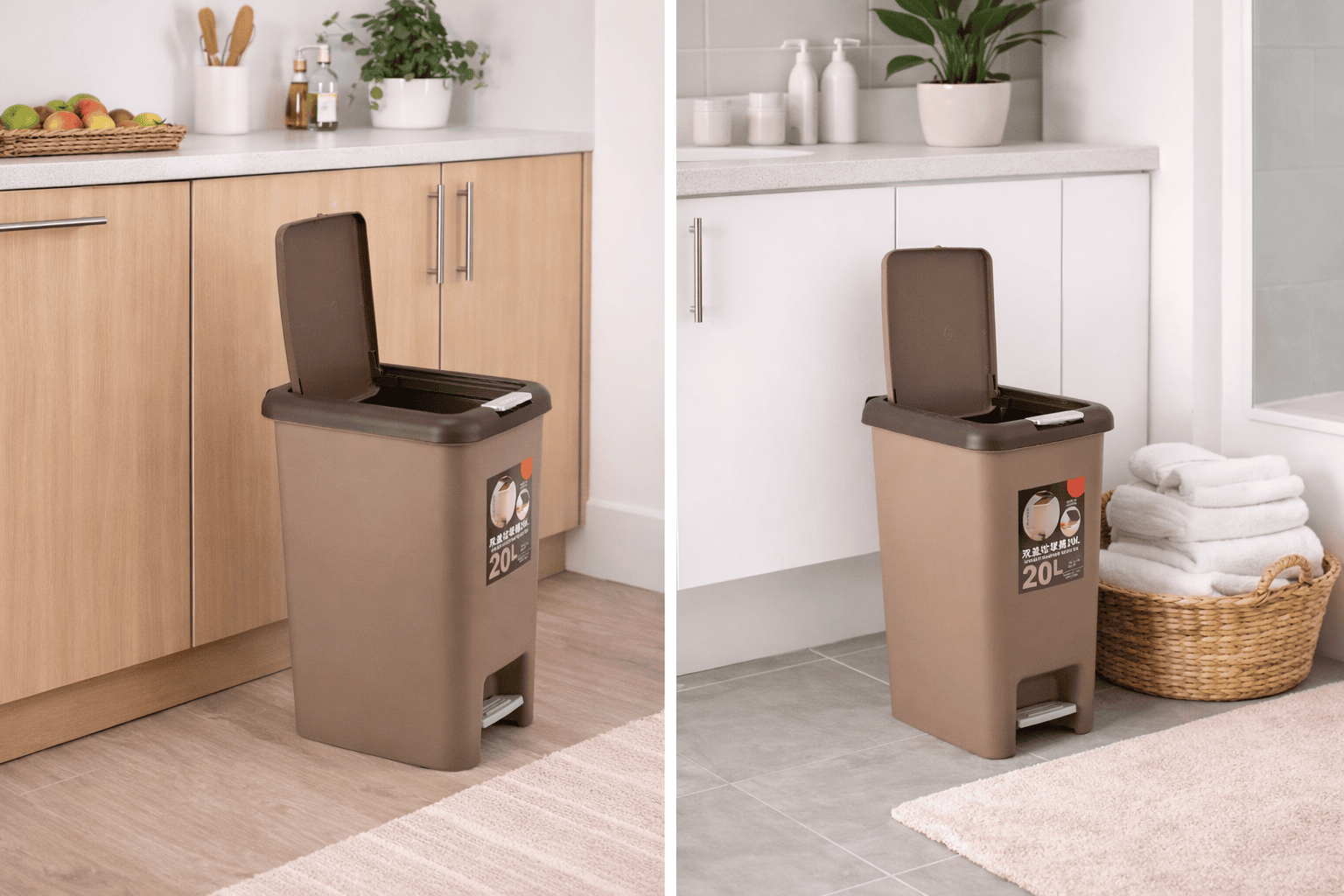Generic Doubled Covered Trash Can - Image 2