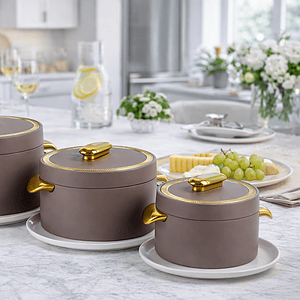 Stylish Arabic Insulated Casserole Food Warmer with Stainless Steel Inner tank Pot