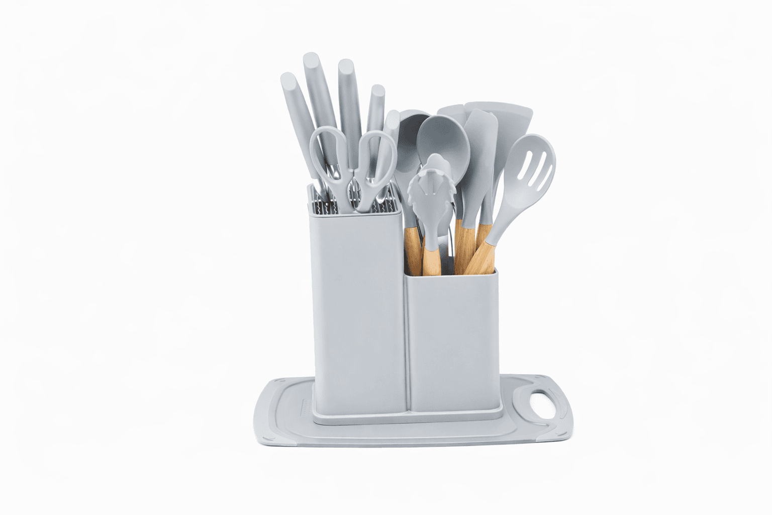 Modern Minimalist Kitchenware Set with Stand - Image 2