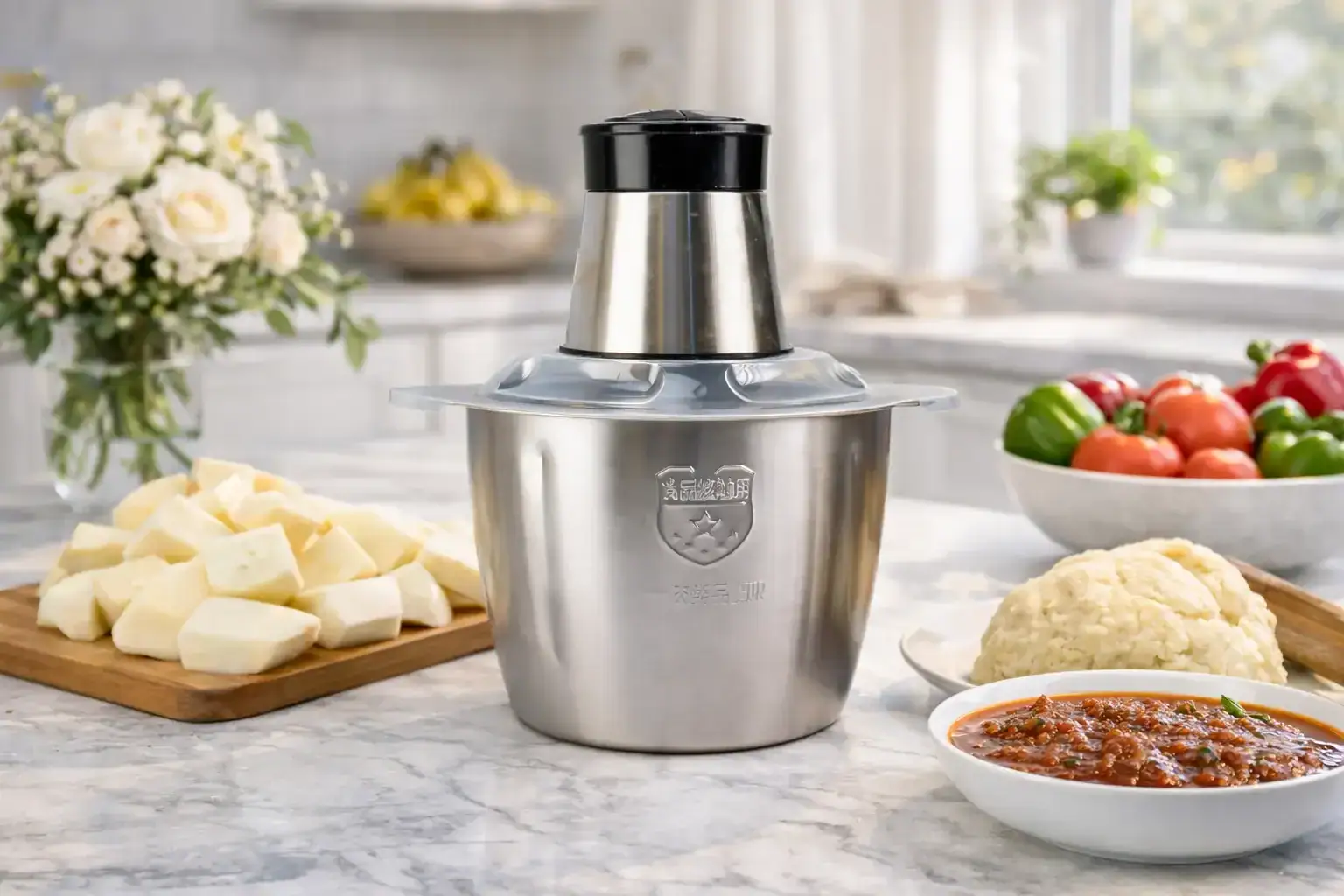 SmartChef Electric Stainless Steel Multi-Function Food Processor-3L - Image 2