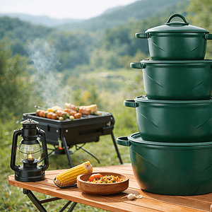 5pcs FeisiLang Durable Non-tick Micro Pressure Cookware Set