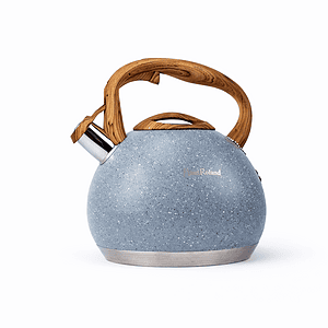 Haus roland 5.0 Liter stone finish coating and a heat-resistant wood-grain handle and knob.