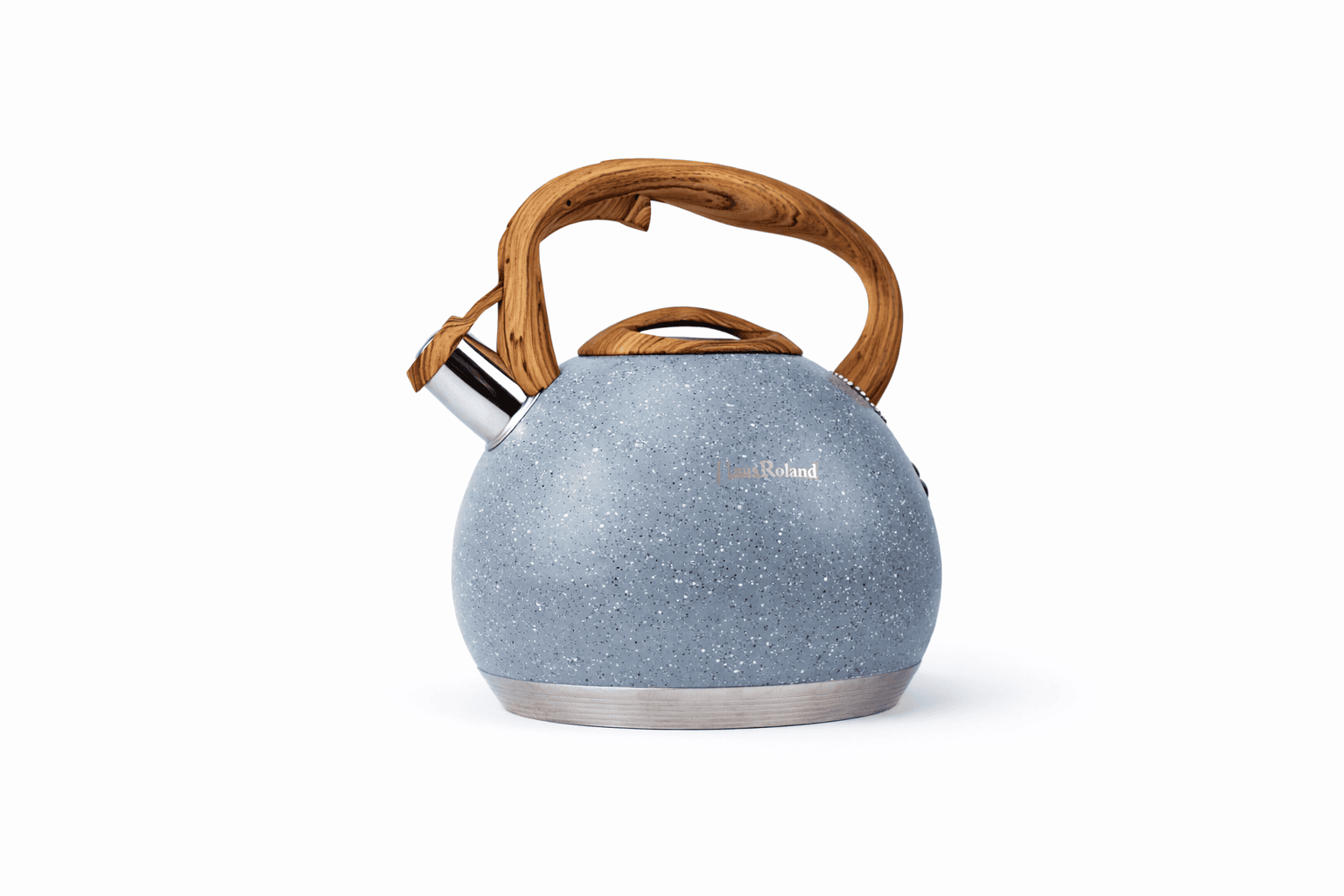 Haus roland 5.0 Liter stone finish coating and a heat-resistant wood-grain handle and knob.