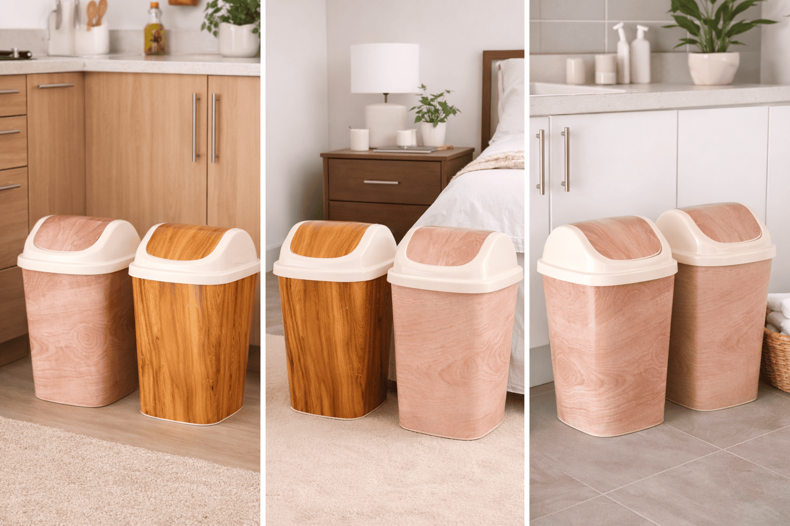 Wood Textured Multi-Purpose Storage Bin - Image 2