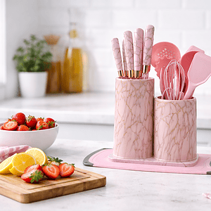 Modern Marble Finish Kitchenware Set