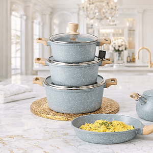 UCC Life 9-Piece Die-Cast Cookware Set with Kettle (6 set)