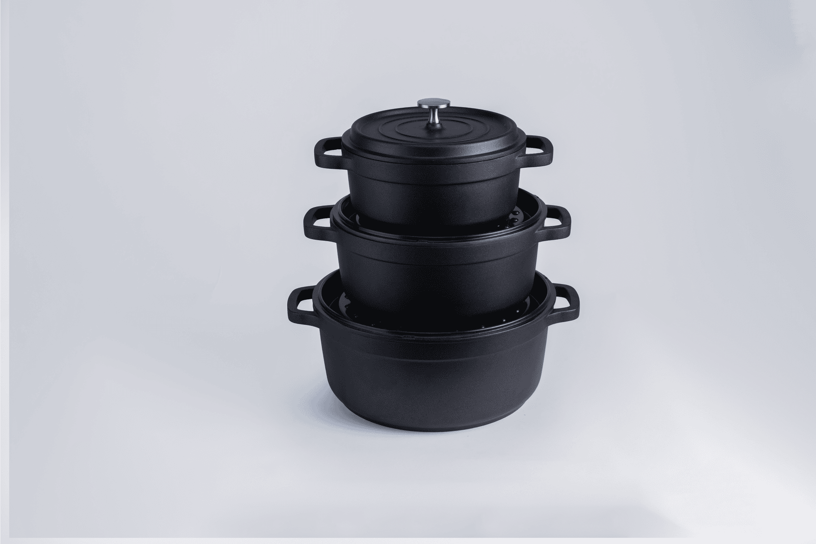 4 in 1 cookware set with Aluminium lid - Image 5