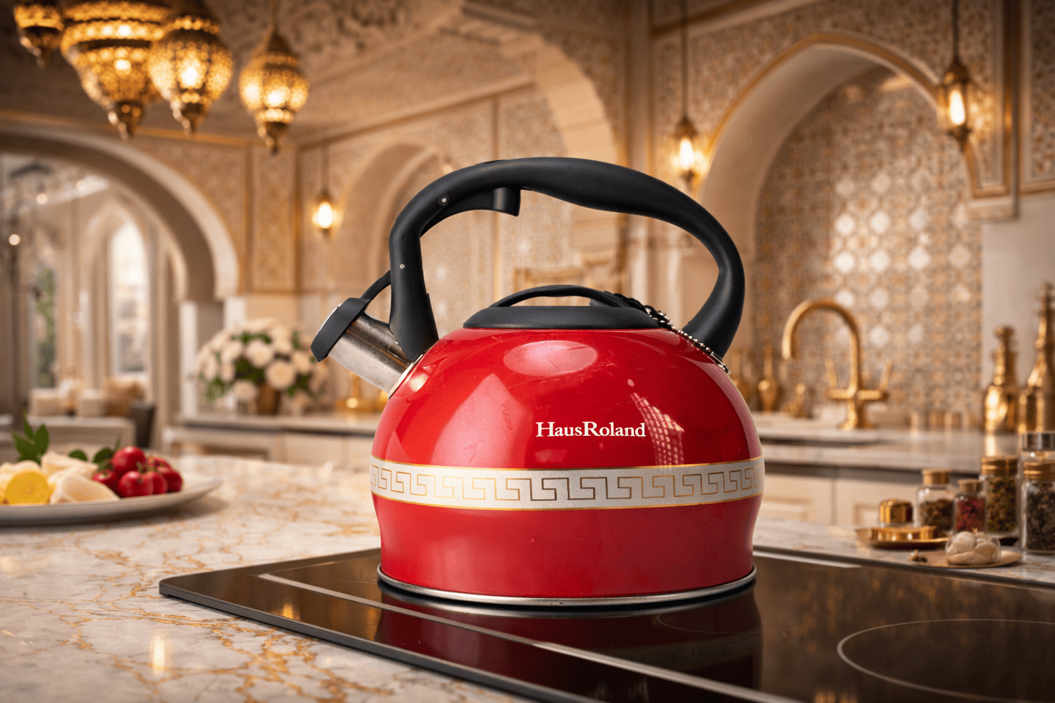 Haus roland 3L Stainless Steel Kettle, Suitable for Both Gas Stoves And Induction Cookers