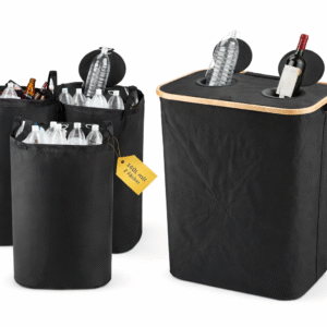 Foldable 140L Double Mouth Recycling Bin