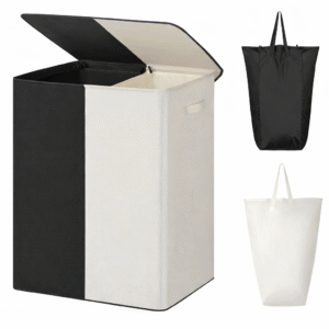 Two-color Patchwork Household Laundry Basket