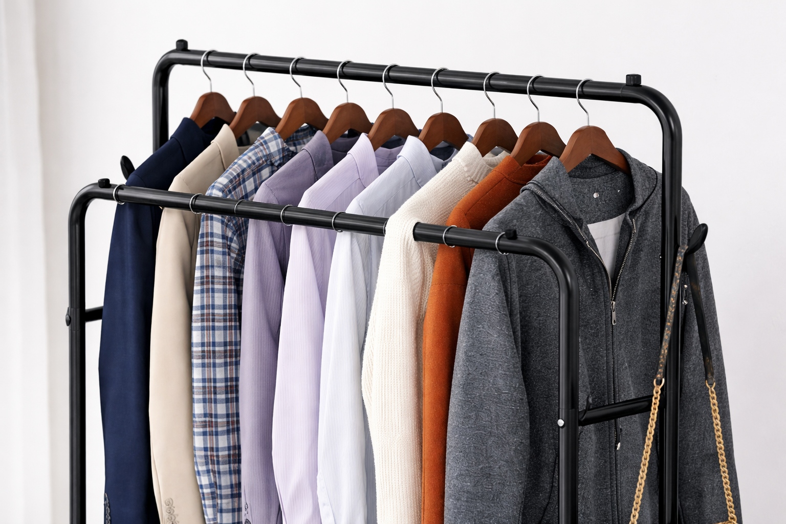 Durable Metal Clothes Stand & Shoe Rack - Image 2