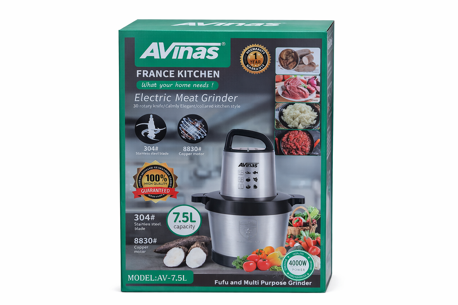 Avinas Multi Purpose Meat Grinder - Image 3