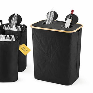 Foldable 140L Double Mouth Recycling Bin