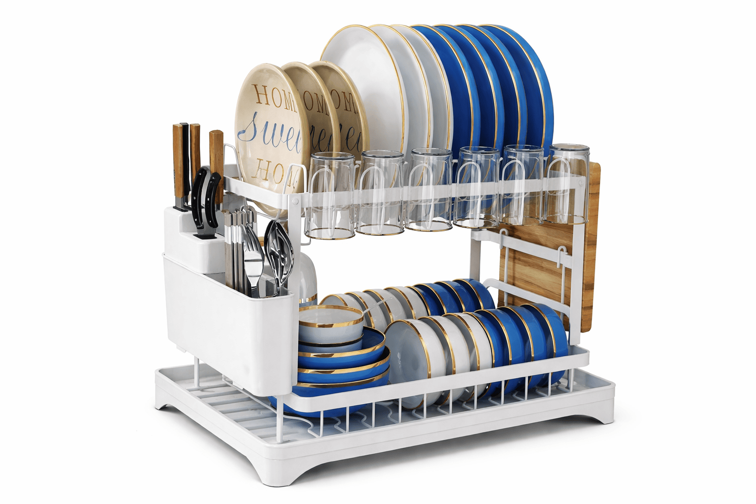 2-Tier Dish Drying Rack