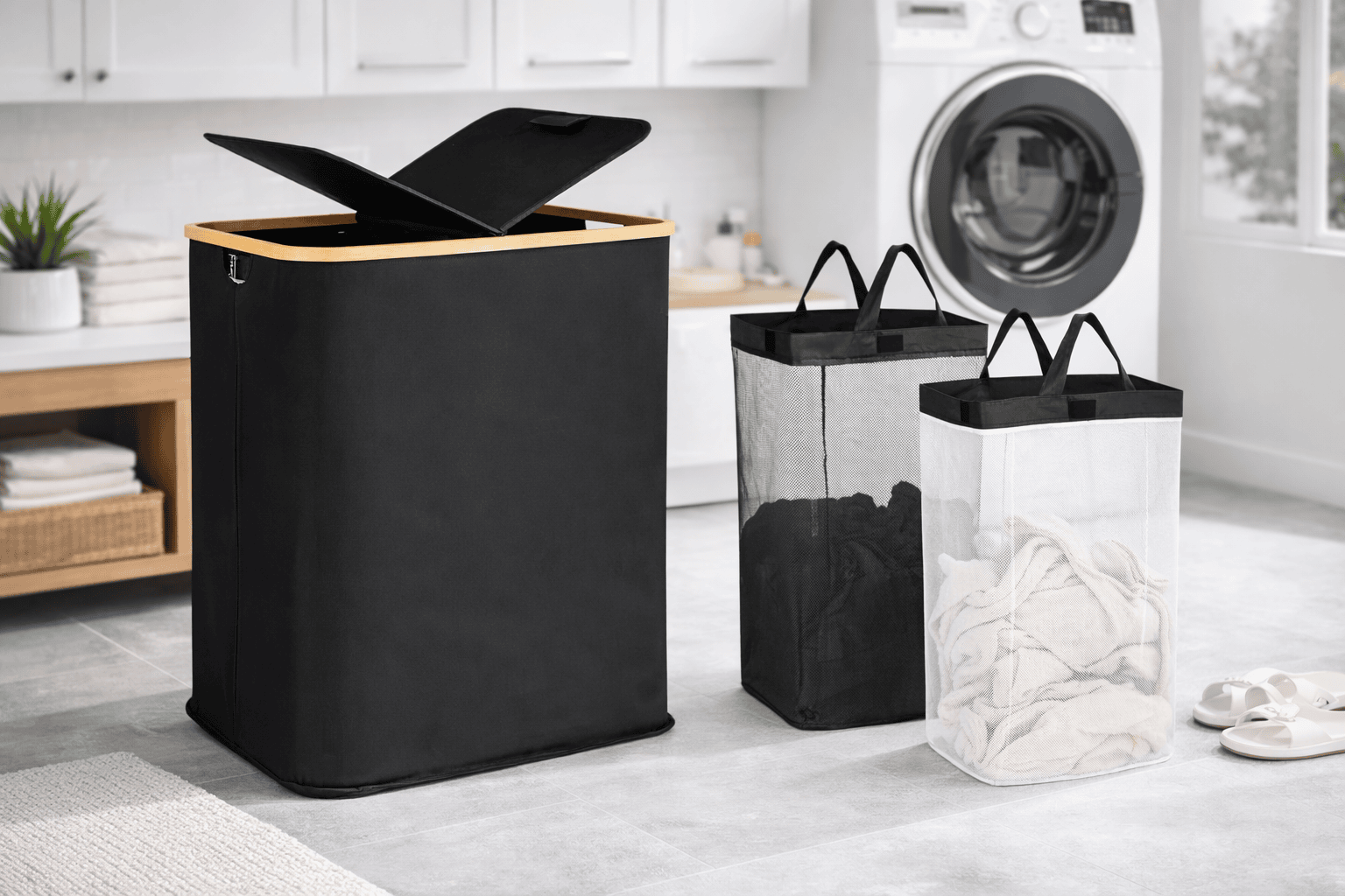 Dual Multipurpose Laundry Hamper - Image 2