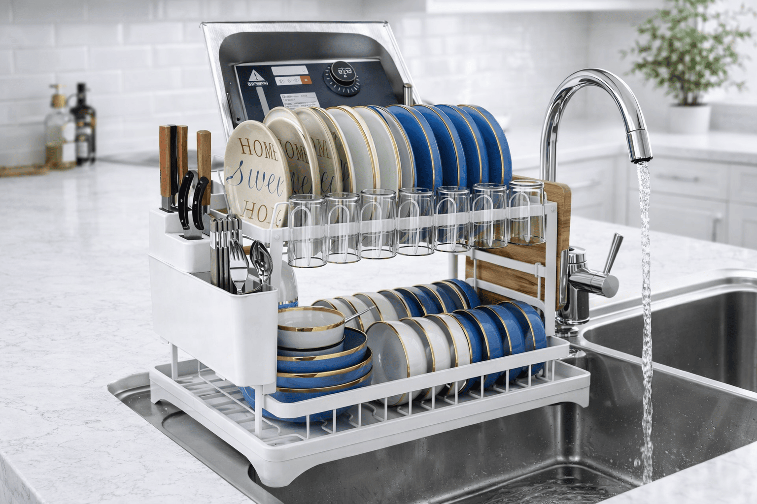 2-Tier Dish Drying Rack - Image 2