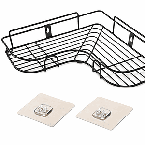 Adhesive Shower Organizer| Corner Bathroom Shelf
